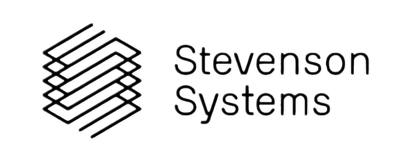 Stevenson Systems logo featuring a geometric layered icon and company name, representing trusted expertise in accurate building measurement, defensible square footage analysis, and commercial real estate optimization.